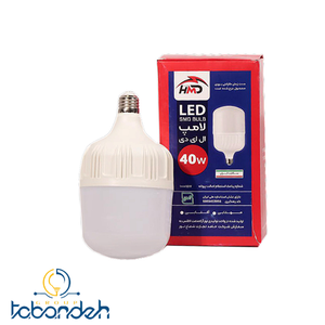 لامپ 40 وات استوانه LED حامد تجارت